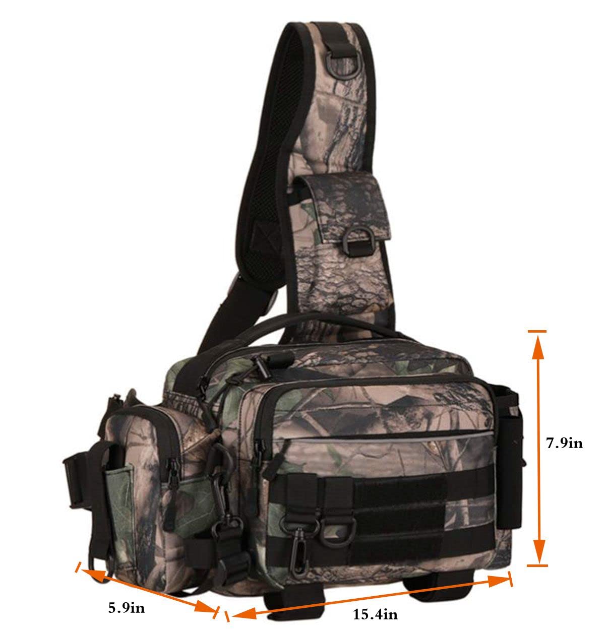 Main compartments open showing organized storage space