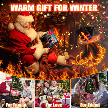 Multper heated socks gift-ready packaging appeals for holidays.