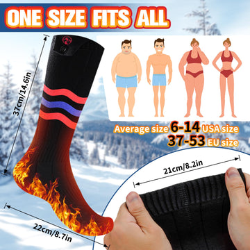 Multper heated socks hiking setup highlights comfort on cold trails.