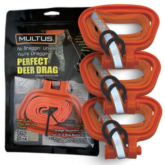 MULTUS Perfect Deer Drag Rope with universal handle for easier, controlled hauling.