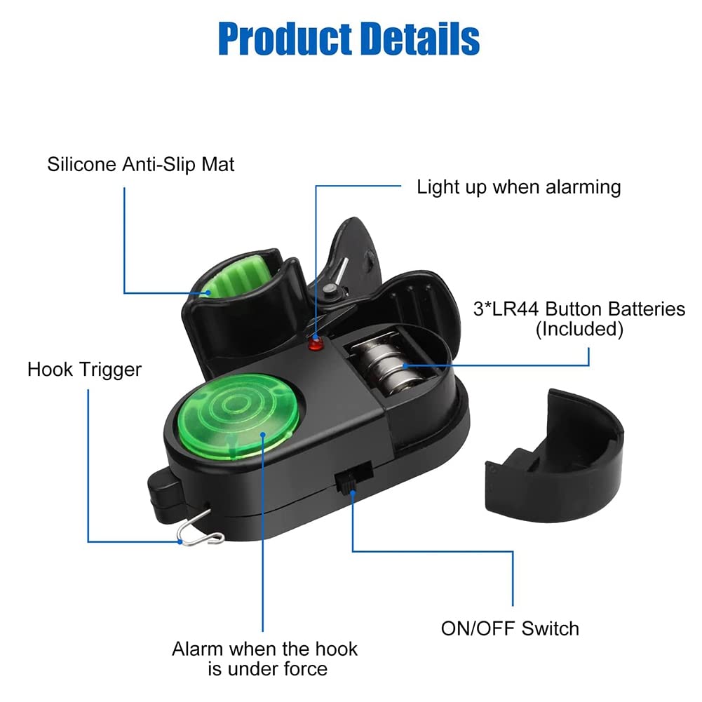Close-up of adjustable sensitivity bite alarm