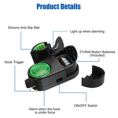 Close-up of adjustable sensitivity bite alarm