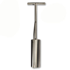 Murff's Claminator vent-tube clam gun in stainless steel for easier sand extraction