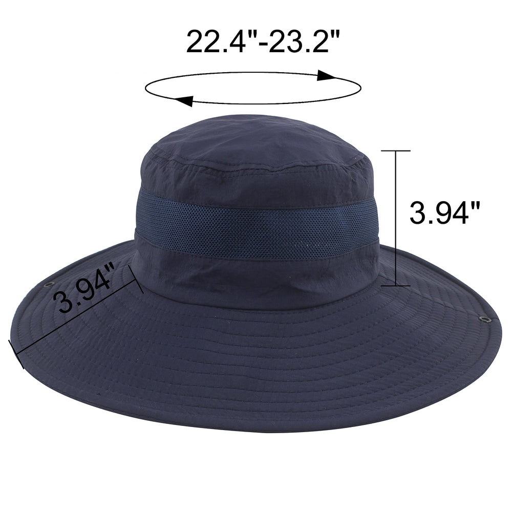 Adjustable back buckle and windproof chin strap on boonie hat