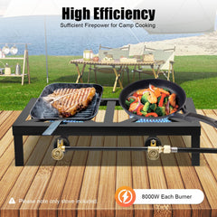 MUSESPANI cast-iron body durable and heat resistant for outdoor cooking.