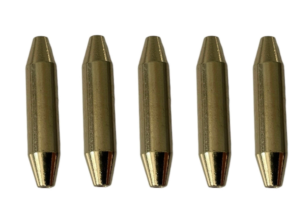 Brass inline spinner lure body for Musky/Pike, 7/16 oz, 30 pack