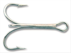 Mustad 3551 Classic Treble Hook bronze finish for versatile freshwater and saltwater use.