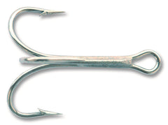Mustad 3551 Classic Treble Hook side view for versatile freshwater and saltwater fishing.