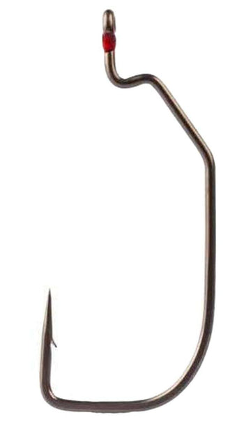 Mustad 38122AP-TX-8/0-4A Assault wide-gap hook for strong bass hookups on Texas rigs