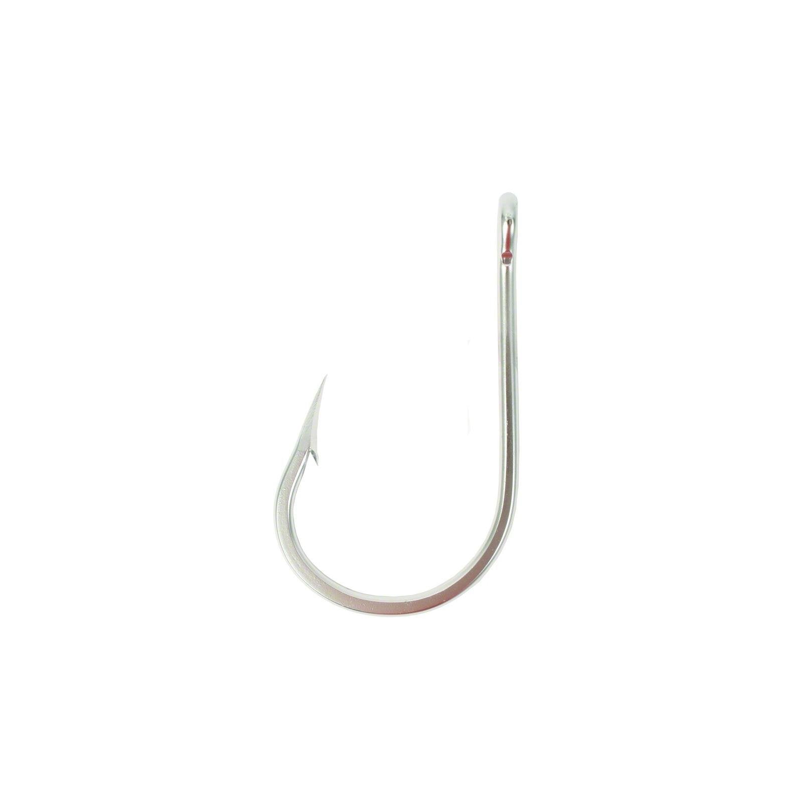 Mustad 7691S big game tuna hook for trolling with corrosion resistance.