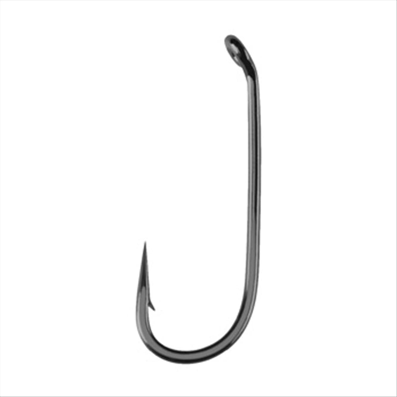 Mustad 9672 TitanX streamer hook with down eye for strong ties on large flies in freshwater and saltwater