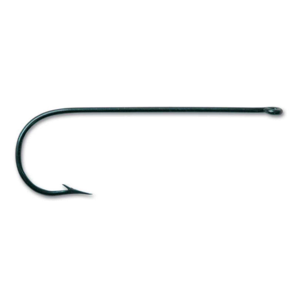 Mustad Aberdeen Fine Wire Blued 6 closeup showing precise manufacturing for reliable hooks