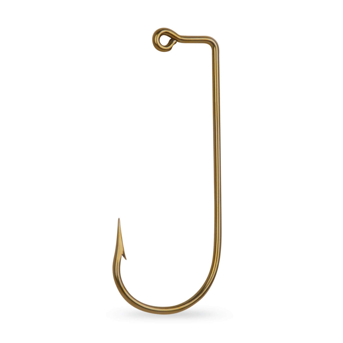 Mustad Aberdeen Jig Hook with 90-degree bend for versatile bronze jig fishing