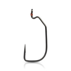 Mustad AlphaPoint Assault hook in action demonstrates wide gap for better hook exposure.