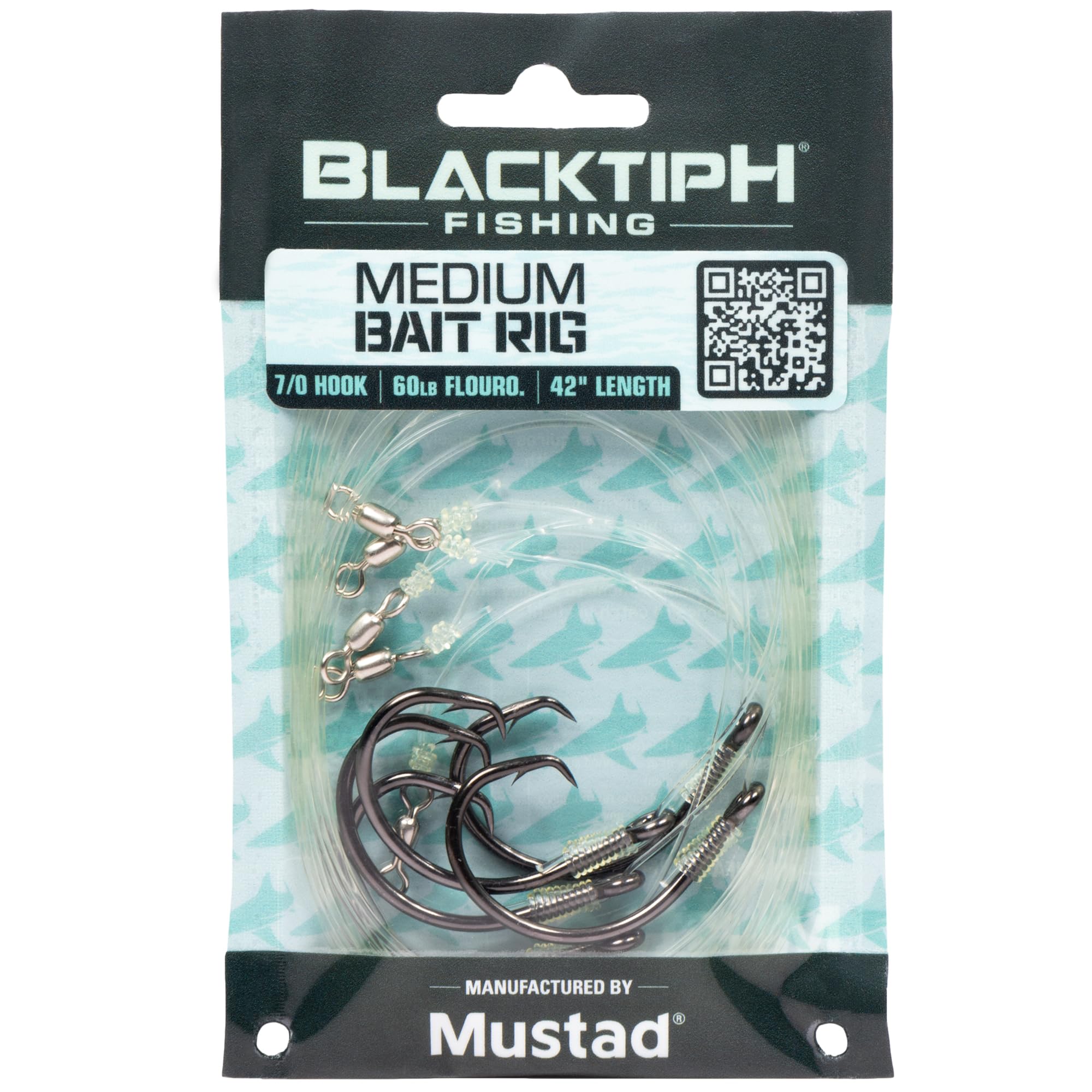 Mustad BlacktipH live bait rig assembly for dependable saltwater setup.