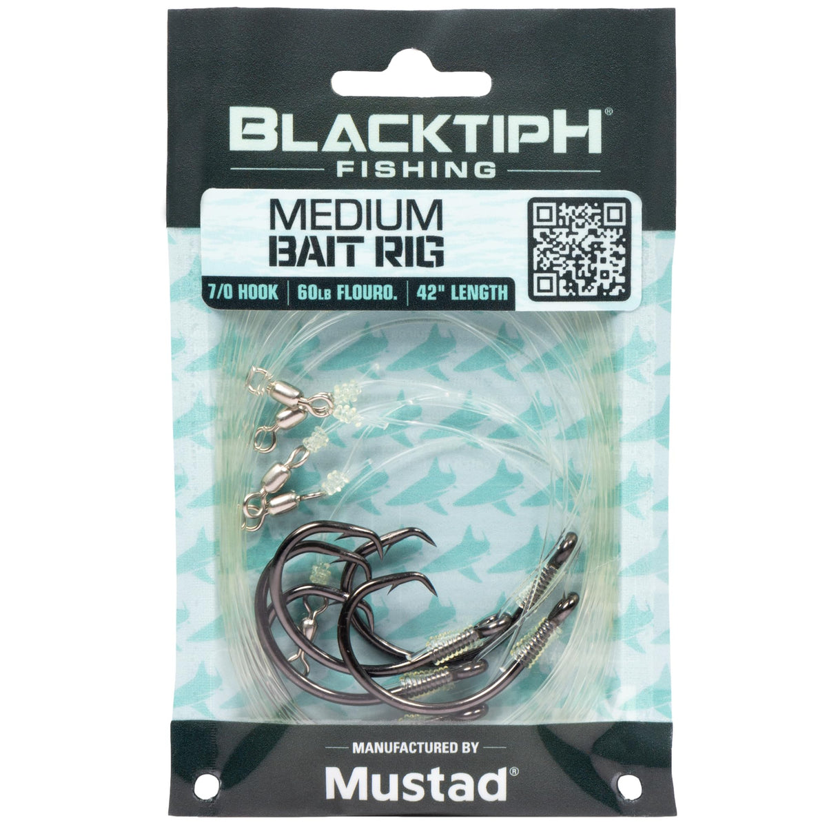 Mustad BlacktipH live bait rig assembly for dependable saltwater setup.