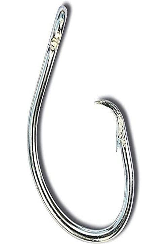 Mustad Classic circle hook with 2x extra-heavy wire for heavy tuna battles and catch-and-release.