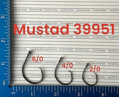 BT Outdoors Mustad Demon 39951 in-line circle hook 6/0, versatile for tuna and marlin.