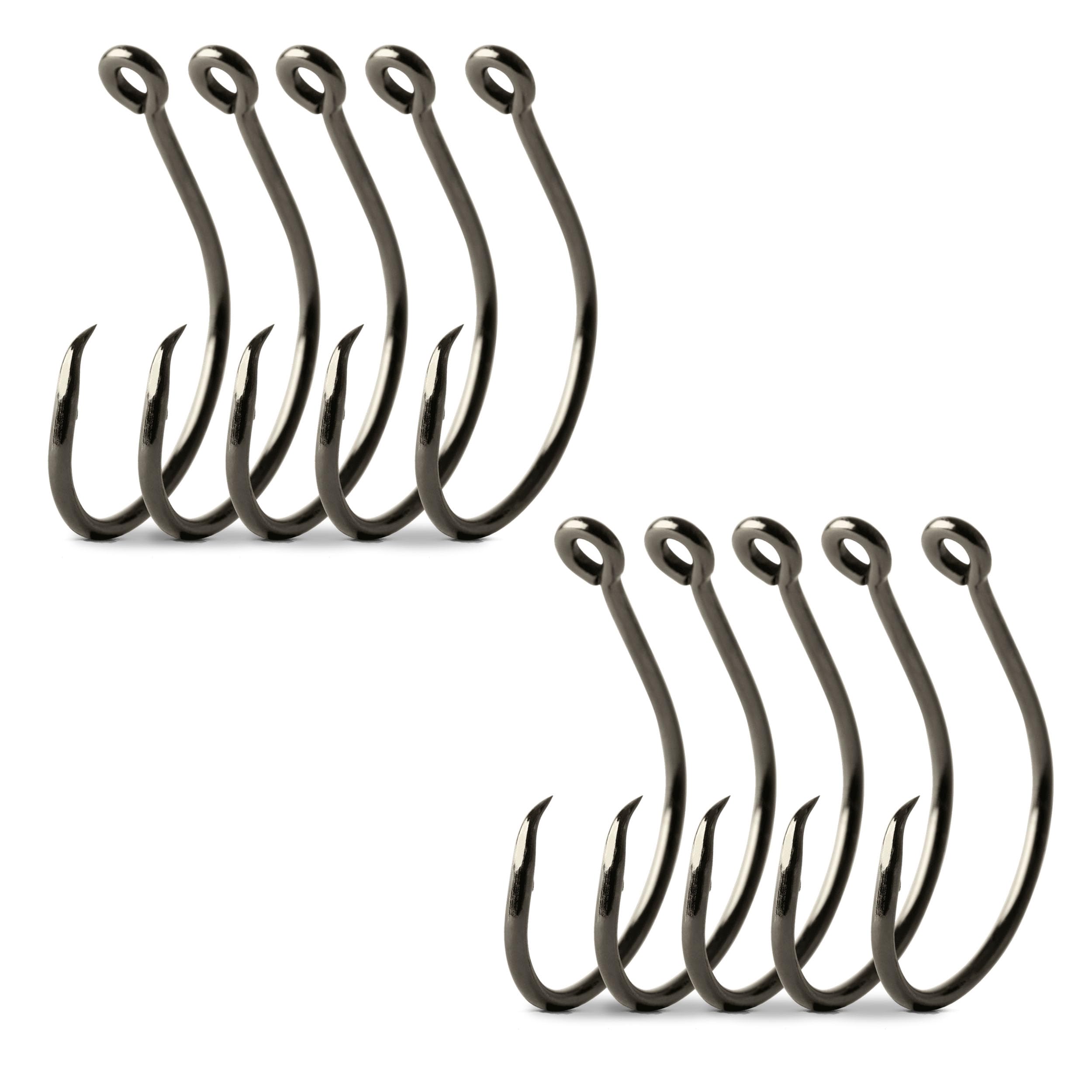 Mustad Demon Offset Circle 1X Strong in black nickel 5/0 for crisp hookups