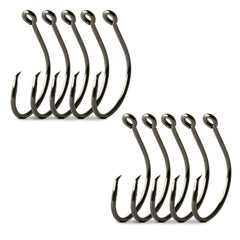 Mustad Demon Offset Circle 1X Strong in black nickel 5/0 for crisp hookups