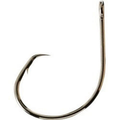 Mustad Demon offset circle hook 3x strong in black nickel, ideal for durable rigs and confident hookups