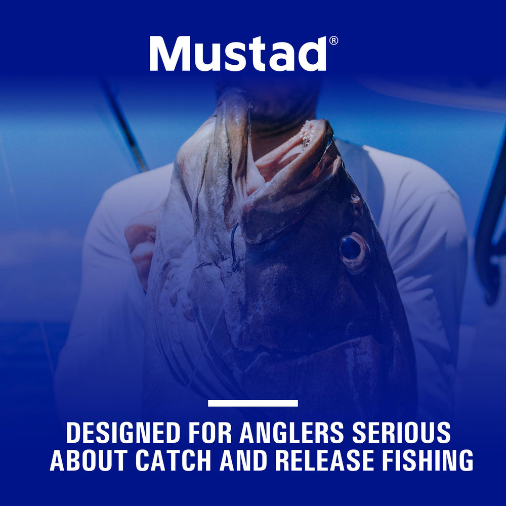 Mustad Demon Offset Circle 4X Strong 8/0 application layout shows versatility for large species