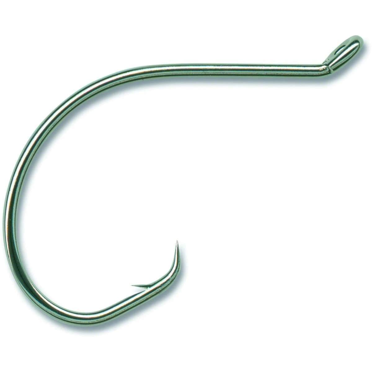Mustad Demon hook up-eye design facilitates Snell knot presentations for versatile rigs.
