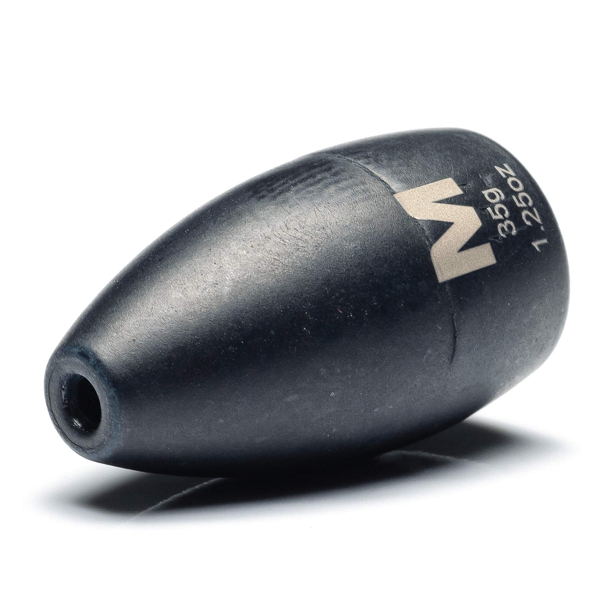 Mustad flipping weight 1.25oz close-up engraving showing precise weight identifiers for quick selection