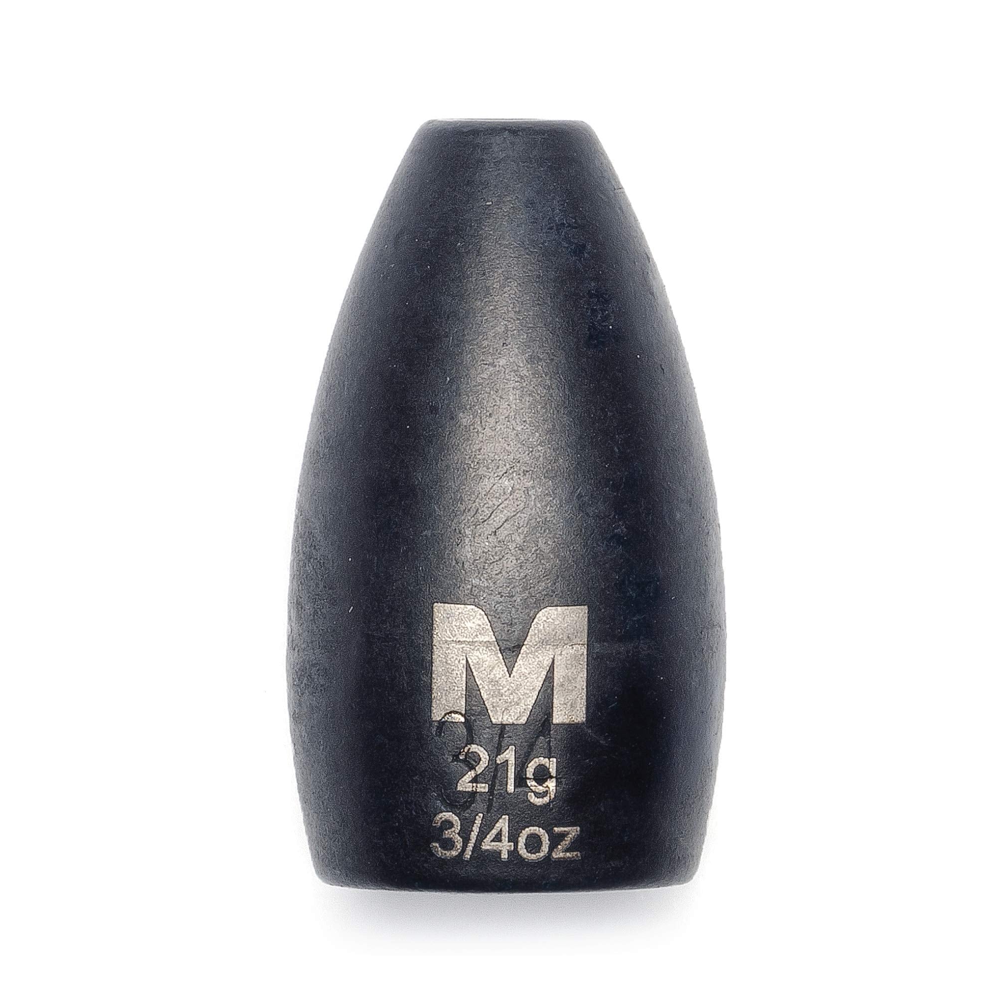 Mustad Flipping Weight 3/4oz tungsten detail with precise weight engravings