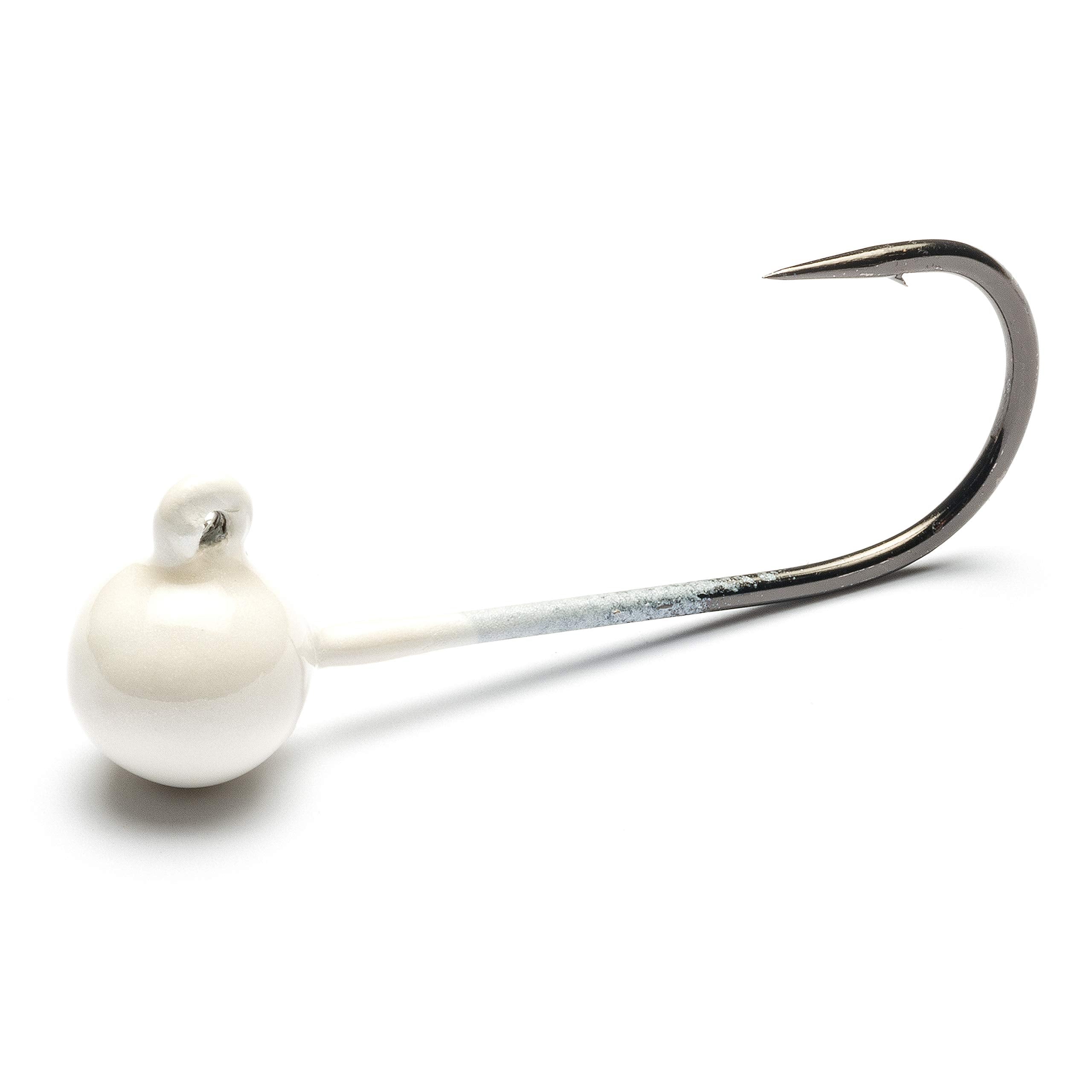 Mustad Jig Head Pearl Opti-Angle Needle Point delivers precise hooksets for confident bites.