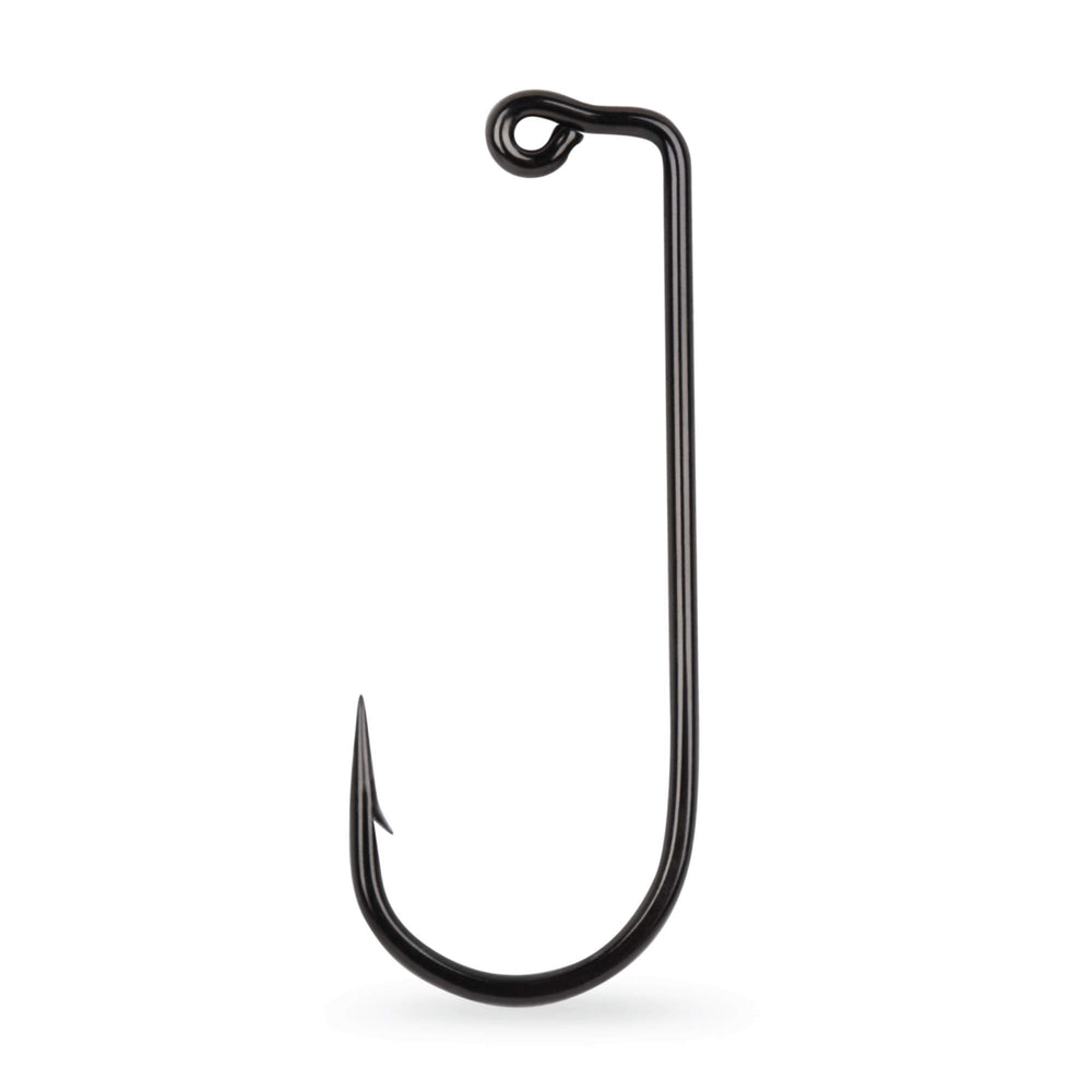 Mustad jig hook 90° open-eye wide-gap offers strong, reliable hook sets on the water