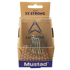 Mustad Jolock inline treble hooks with titanium coating offer durable saltwater resistance