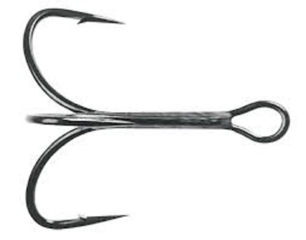 Mustad KVD Elite Triple Grip Hook TG58NP close-up highlighting the sharp 4.3 UltraPoint for stronger hookups