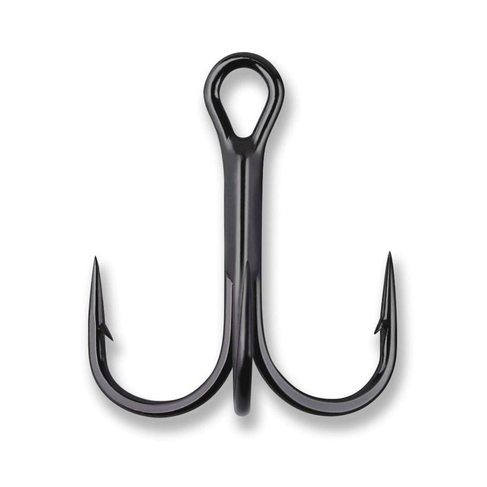 Mustad KVD Elite TG78NP triple grip treble hook closeup, highlighting UltraPoint durability for hard lures