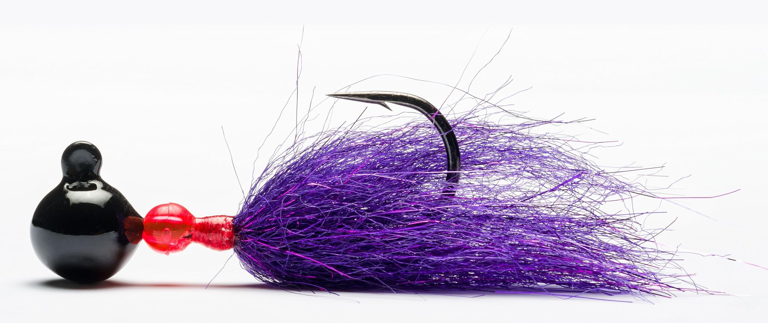Mustad Sink It Series Jig Black-Anadro Purple 1/8oz; lifelike salmon-egg profile for targeting salmon and steelhead.