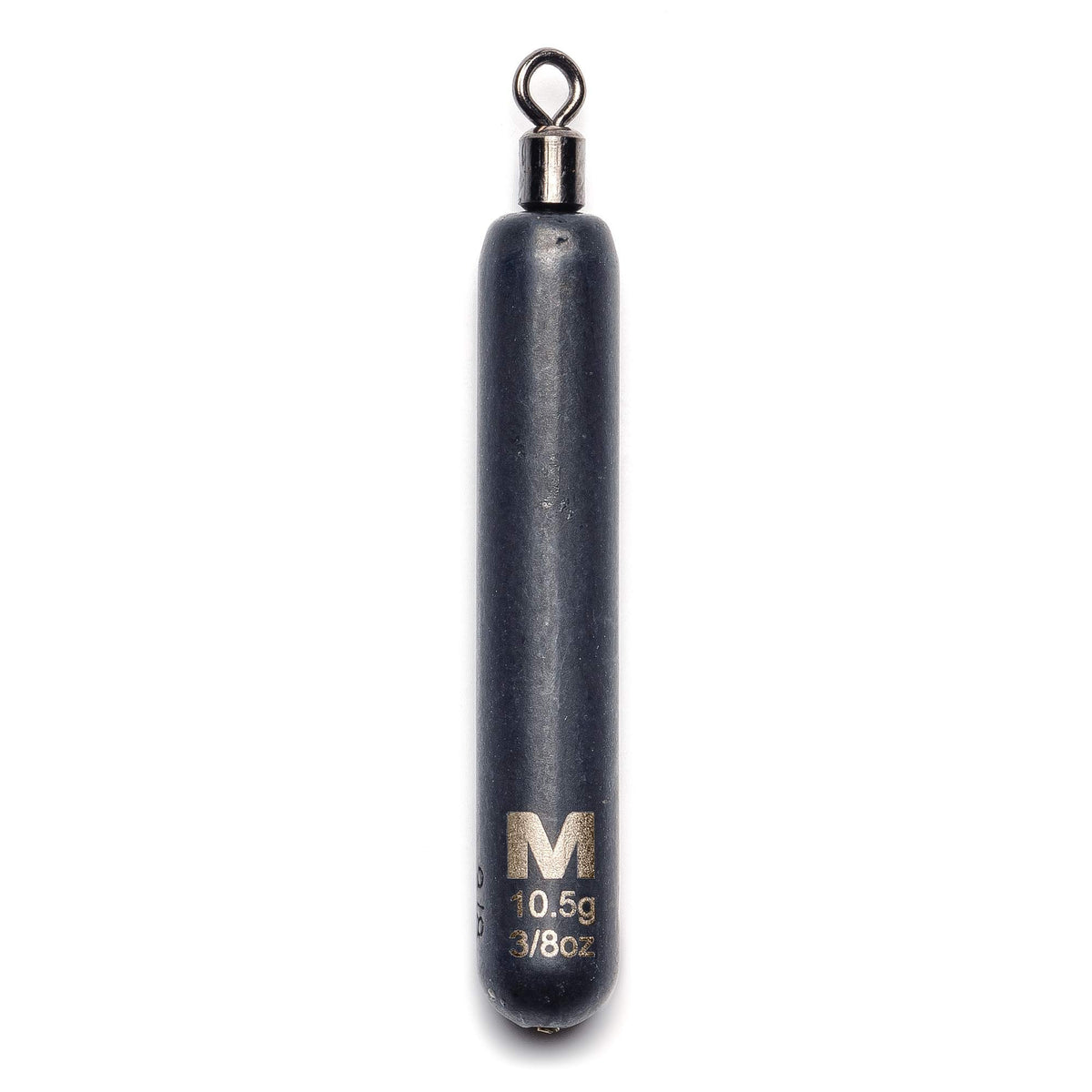 Mustad Skinny Drop Shot Weight 3/8oz - slender profile for cleaner line and precise drops.