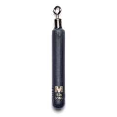 Mustad Skinny Drop Shot Weight 3/16oz seen from the front, slim profile for snag-free finesse.