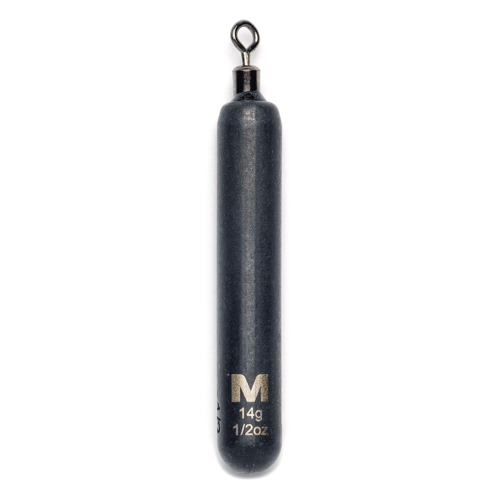 Mustad Skinny Drop Shot Weight half-ounce close-up eye detail for durability