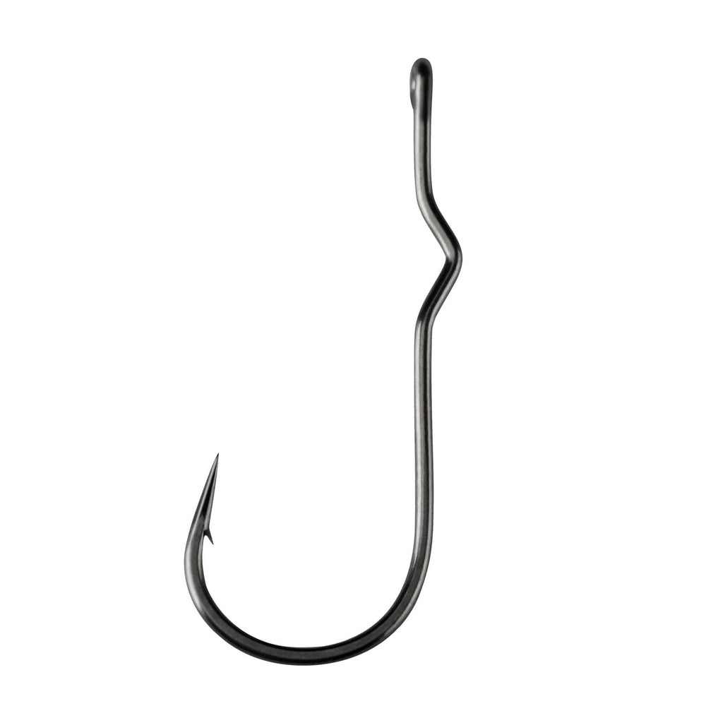 Mustad TitanX 4 straight hook detail supports strong, reliable topwater strikes.