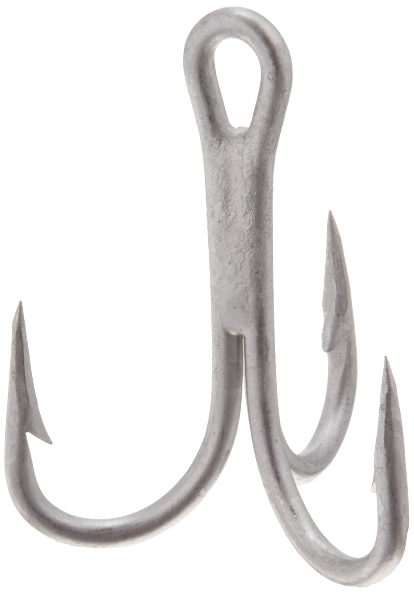 Mustad Treble 5X Strong Durasteel Size 1 hook closeup shows sharp, durable points for hookups