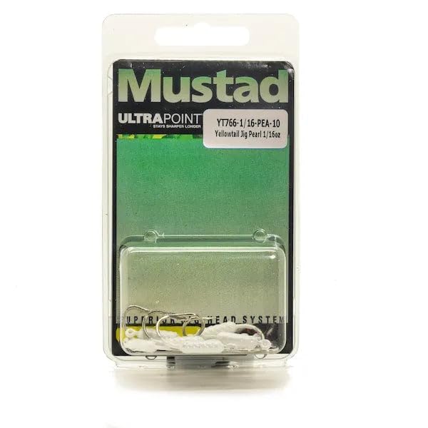 Mustad YT766 1/8 oz pink Sz1 10Pk pack demonstrates ready-to-use tackle.