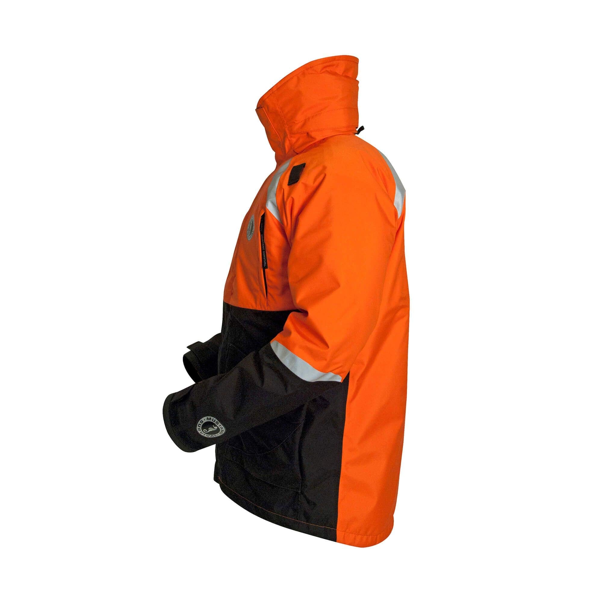 Mustang Survival Catalyst Floatation Coat underarm vent close-up improving airflow