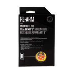 MUSTANG SURVIVAL Re-Arm Kit B 33g CO2 cylinder provides a reliable inflation source.