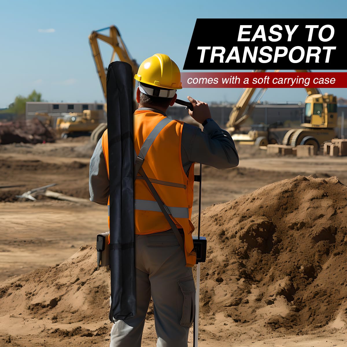 MUTOOP Pole Bipod folded compact design for easy transport and storage.