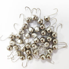 MUUNN 25-pack unpainted tungsten teardrop jigs help anglers targeting finicky panfish under ice