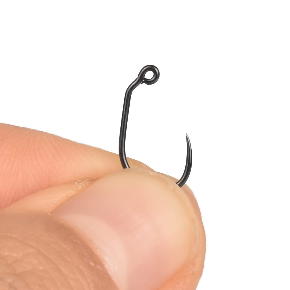 MUUNN barbless jig hooks come in a bulk pack for beginners and hobby tiers.