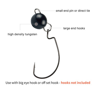 MUUNN weights on hook enable firm bites and improved control during bottom jigging.