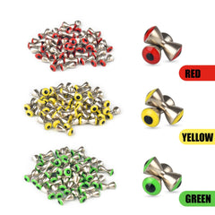 MUUNN dumbbell eyes 4mm yellow pack, ready for crafting