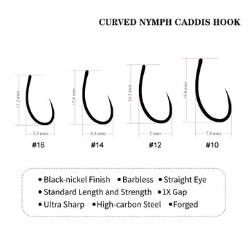 MUUNN flat-tip design enhances hook hold and reduces drift.
