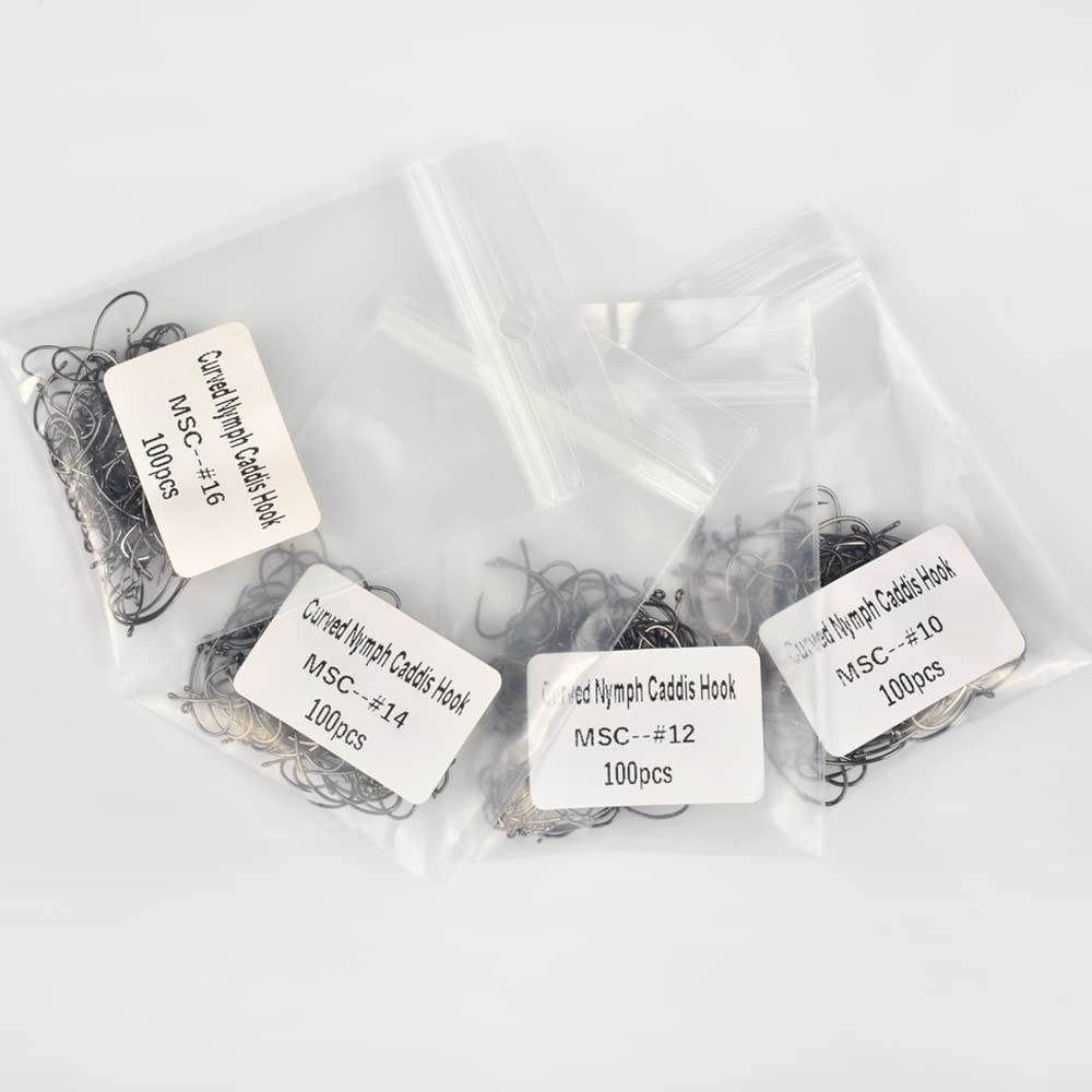 MUUNN 100pcs hook pack shown in clear packaging for beginners.